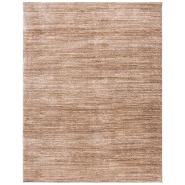 Vision 10 ft. x 14 ft. Light Brown Solid Color Area Rug