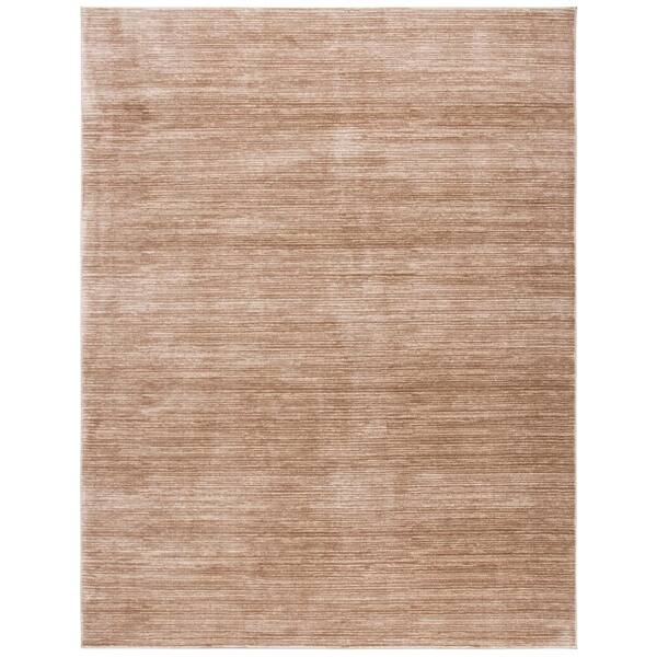 SAFAVIEH Vision Light Brown 8 ft. x 10 ft. Solid Marle Area Rug