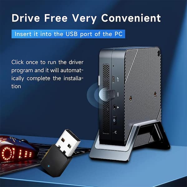 Yichuhaoxi USB WiFi Adapter for Desktop PC 600Mbps Dual Band Yichuhaoxi USB WiFi Adapter for Desktop PC 600Mbps Dual Band