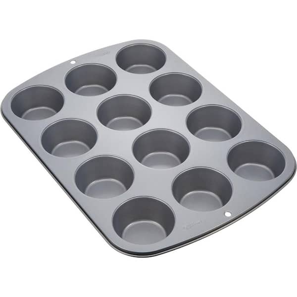 Adrinfly 24-Cup Silicone Muffin Pan, Non-Stick Bakeware
