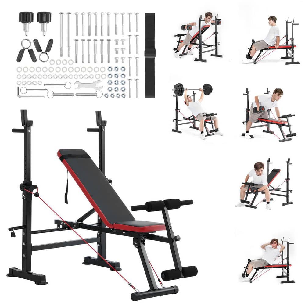 ウエイトトレーニング Bench press Tidoin 32.68 in. D x 67.72 in. W x 46.46 in. H Olympic