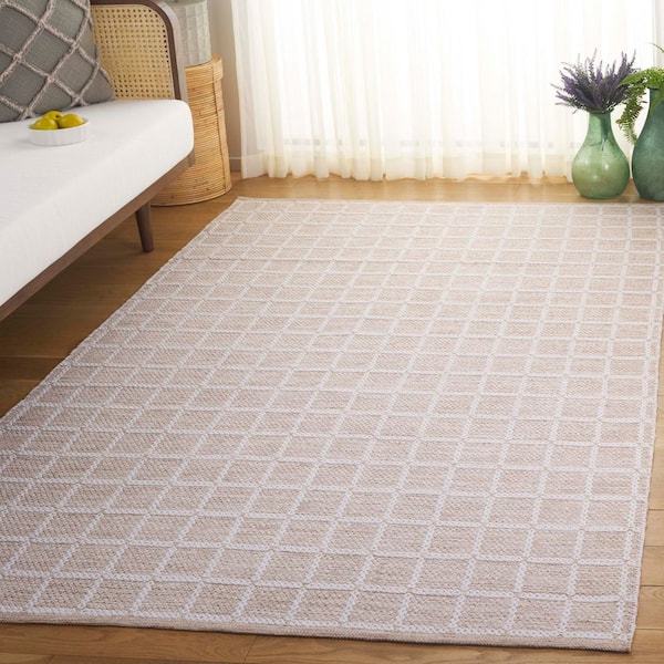 Montauk 8 ft. x 10 ft. Beige/Ivory Tile Lattice Area Rug