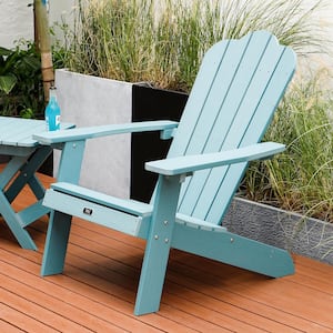 Classic Blue Reclining Chair Outdoor Plastic Adirondack Chair