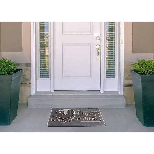 A1 Home Collections A1HC Paisley Black 18 in. x 30 in. Rubber and Coir Thin  Profile Outdoor Entrance Durable Monogrammed W Door Mat 200085BL-18X30W -  The Home Depot