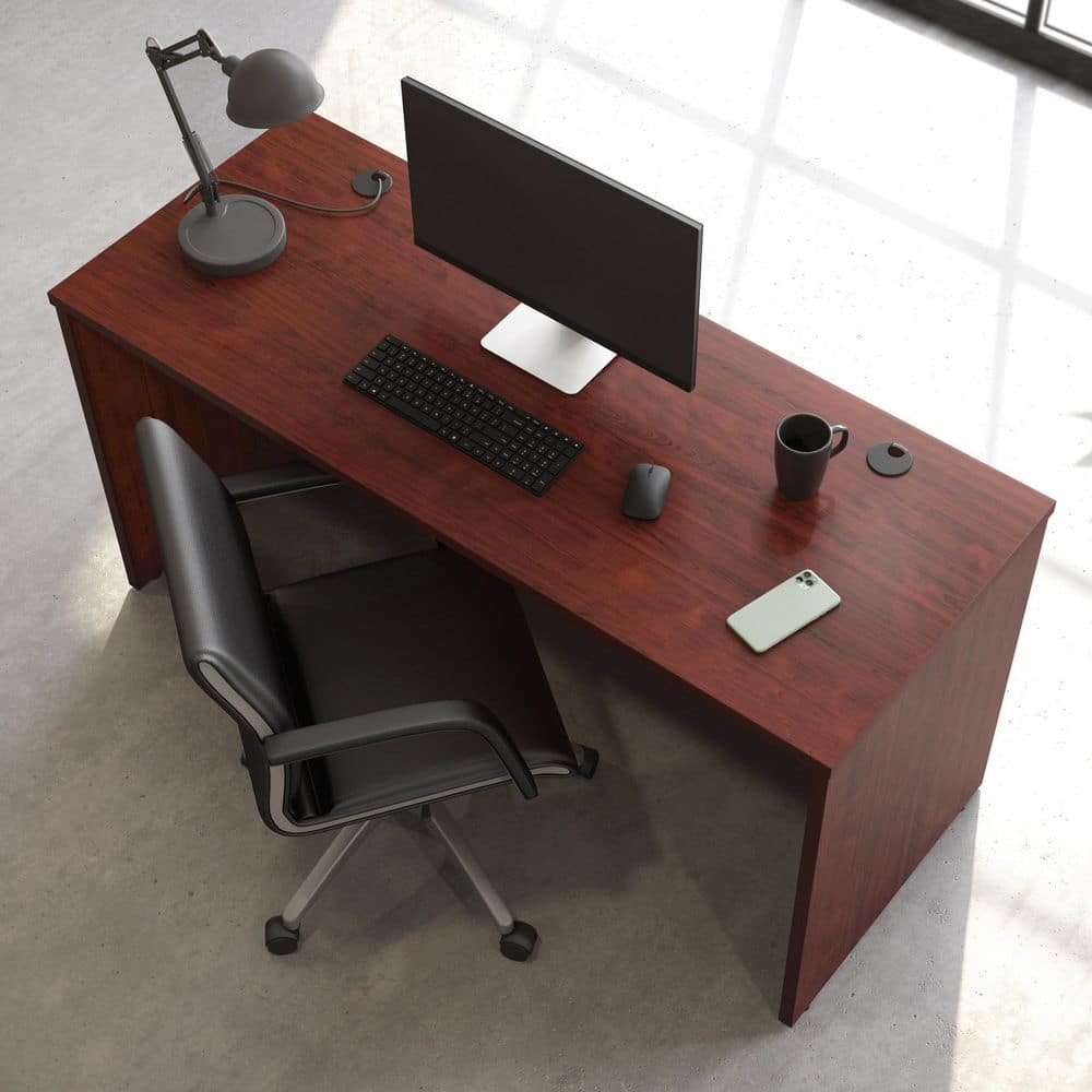 Classic Cherry Engineered Wood 60" Commercial Office Desk