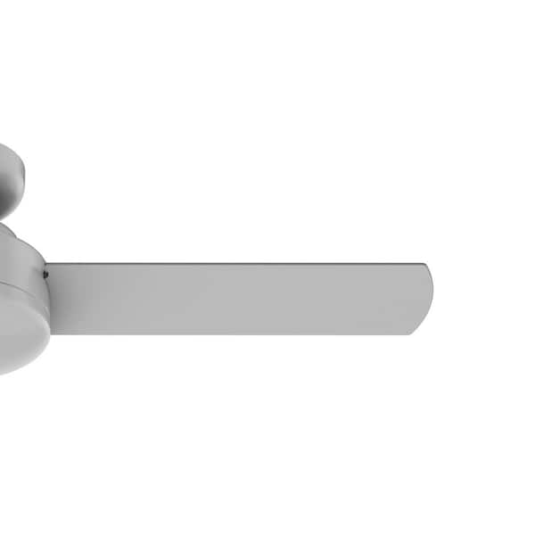 Hunter - Presto 44 in. Indoor Dove Ceiling Fan in Grey with Wall Control Included For Bedrooms