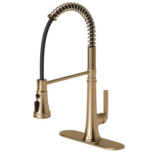 RV Bar Faucet WEWE Single Handle High Arc Kitchen Faucet - Brushed - View #12