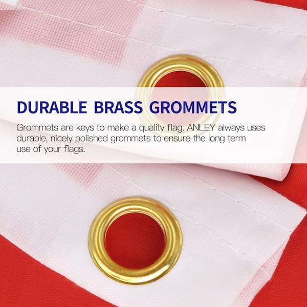 ANLEY Fly Breeze 3 ft. x 5 ft. Polyester China Flag 2-Sided Flags Banner with Brass Grommets and Canvas Header