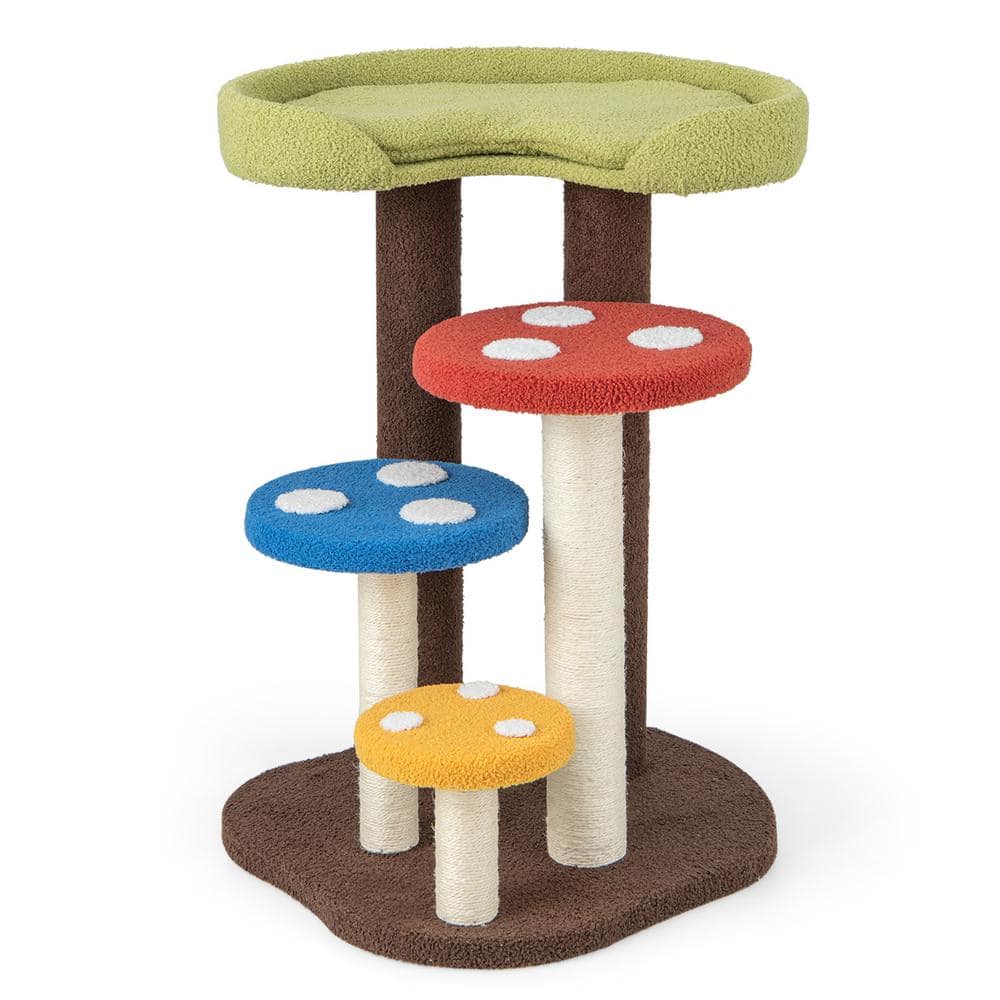 3-In-1 Cat Tree 3 Full-Wrapped Sisal Posts Removable Mat and Platforms price history on PriceWatchPro