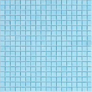 Skosh 11.6 in. x 11.6 in. Glossy Sky Blue Glass Mosaic Wall and Floor Tile (18.69 sq. ft./case) (20-pack)