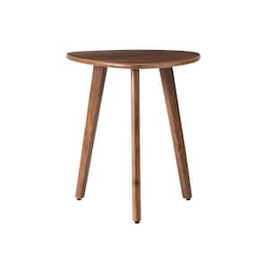 Armstrong 16 in. x 16 in. x 18 in. Walnut Triangle Solid Mango Wood End Table