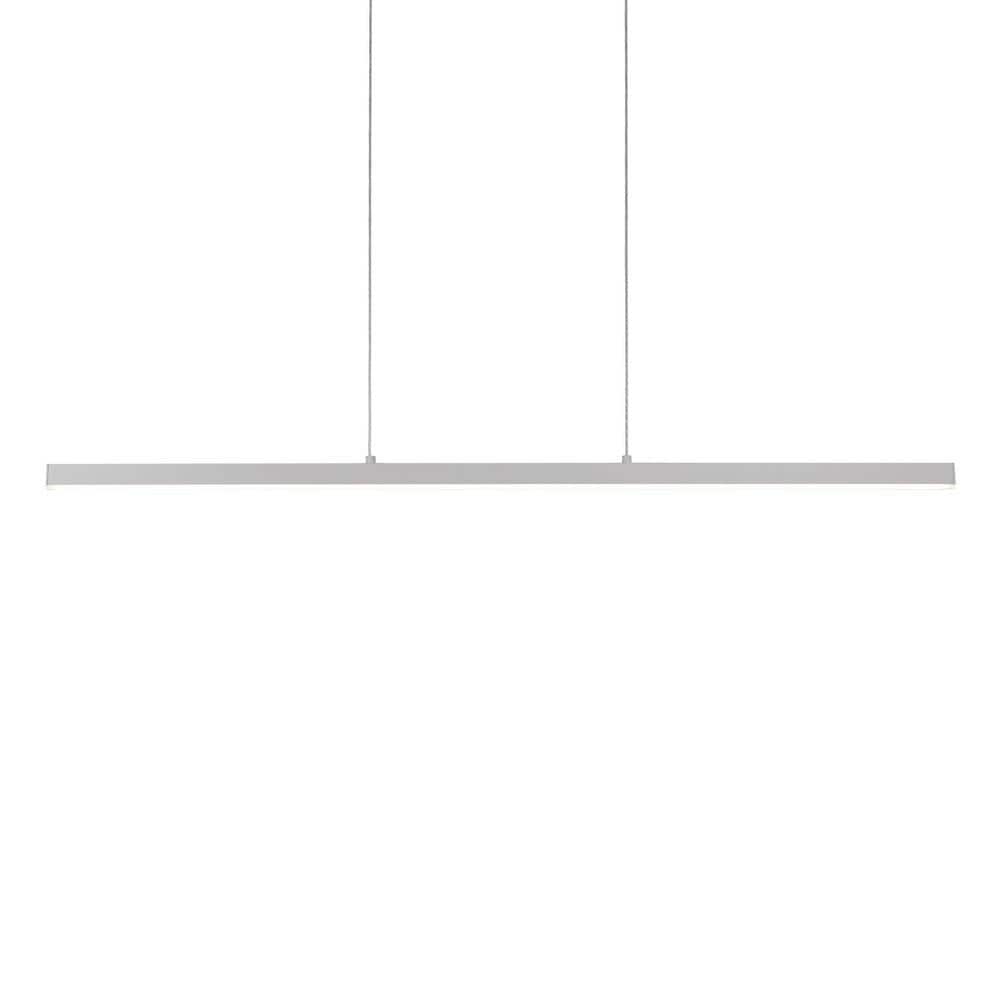 Vega Slim 56" LED Linear Kitchen Island Pendant in Brushed Nickel