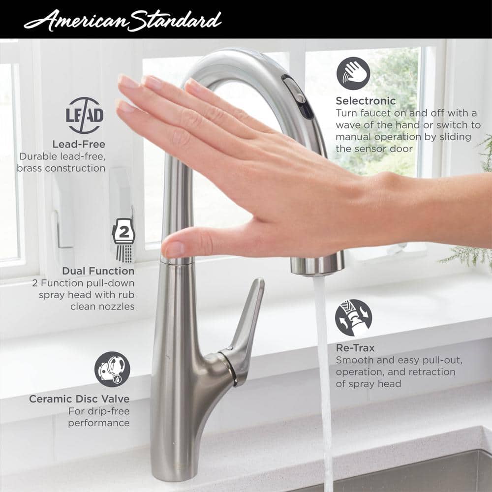 Delancey Polished Nickel Pull-Down Kitchen Faucet