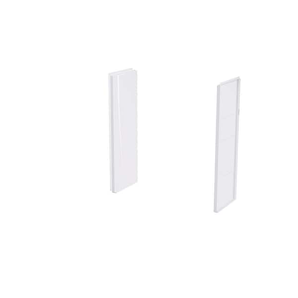 Aquatic Composite 8 in. x 24 in. x 62 in. 2-Piece Direct-to-Stud Bathtub/Shower Wall Panels in White