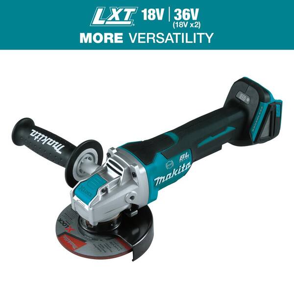 Makita DGA511Z 18V LXT Brushless Cordless Angle Grinder - 5" Variable Speed (3,000-8,500 RPM) With XPT, AFT, Tool Only