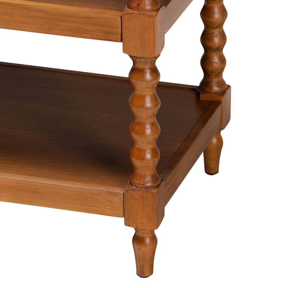 Imogene 26 in. Black Rectangle Wood End Table - thumbnail 6