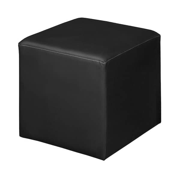 Regency Julie Black Square Ottoman HDN6263BK