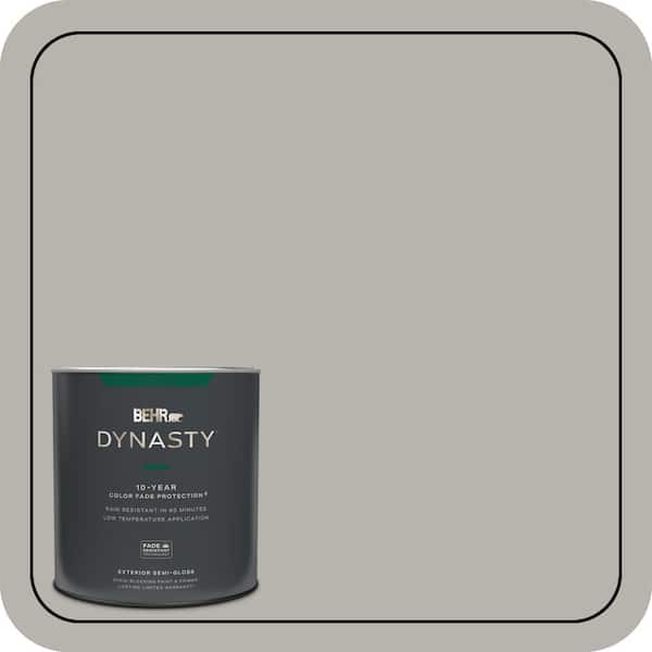 BEHR DYNASTY 1 qt. #PPU24-11 Greige Semi-Gloss Enamel Exterior Stain-Blocking Paint & Primer