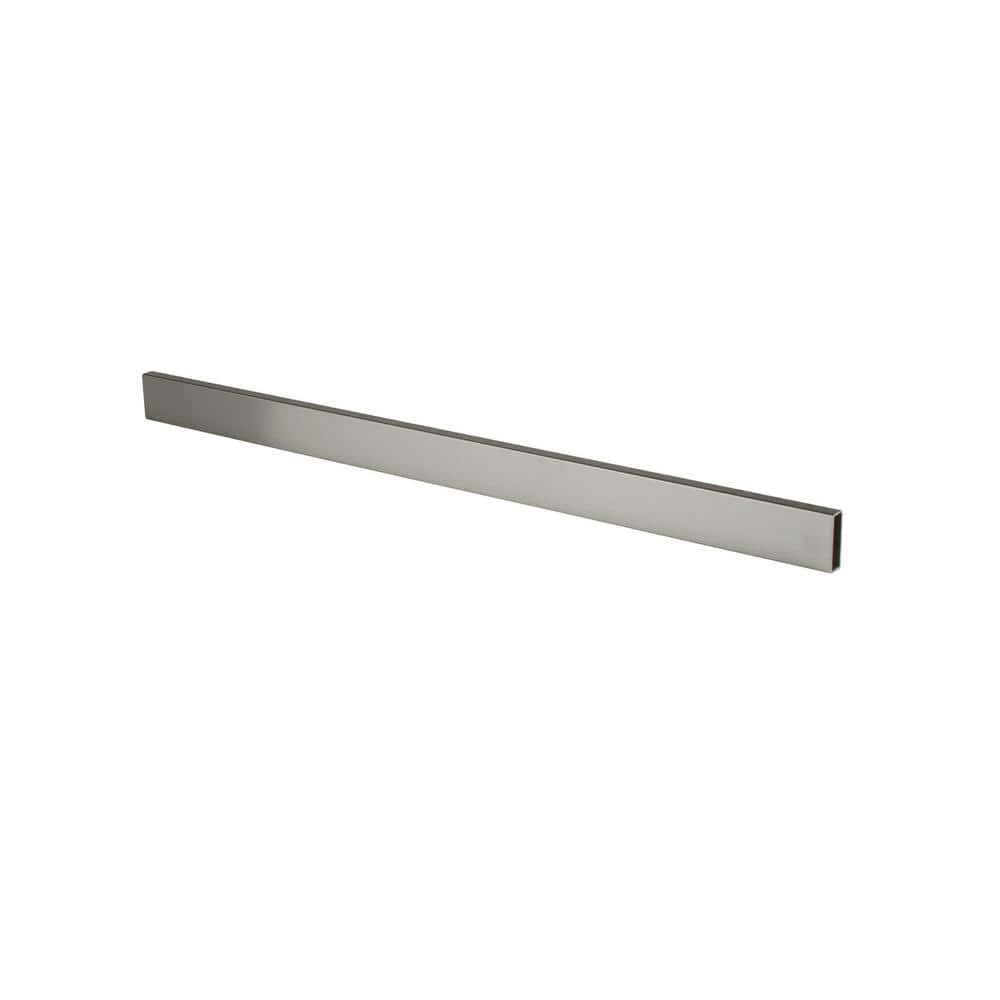 24 in. Satin Chrome Rectangular Hangrail (Pack of 10)