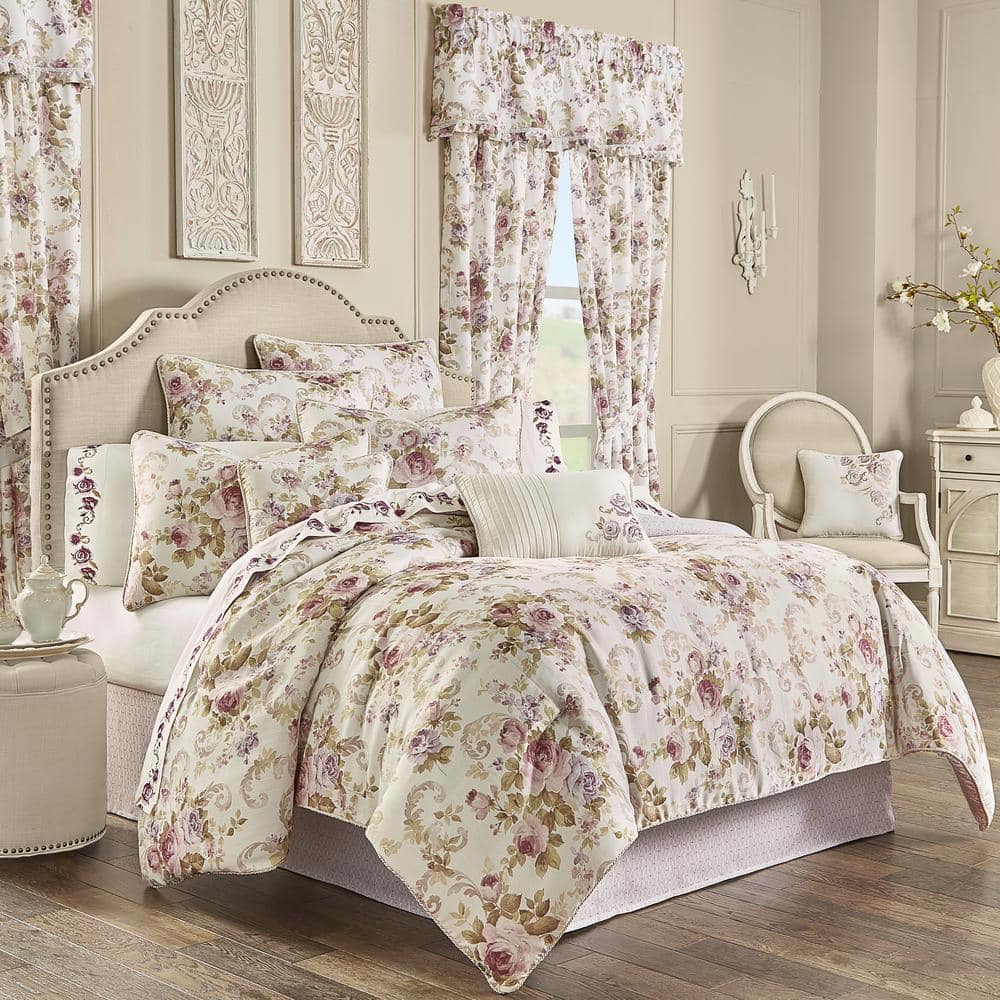 Chambord 4 Piece Lavender Polyester King Comforter Set 2467032KCS The Home Depot