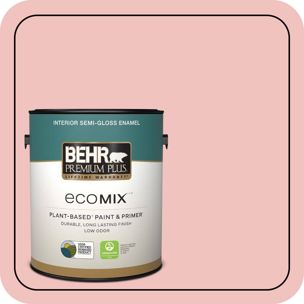 1 gal. #M160-2 Taffy Twist Semi-Gloss Enamel EcoMix Plant-Based Interior Paint & Primer price history on PriceWatchPro