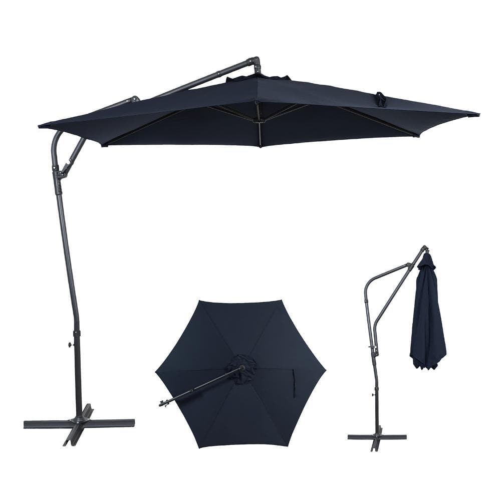 10 ft. Offset Patio Umbrella,Manual Tilt, 360° Crank, Vented,Wind-Resistant for Market price history on PriceWatchPro
