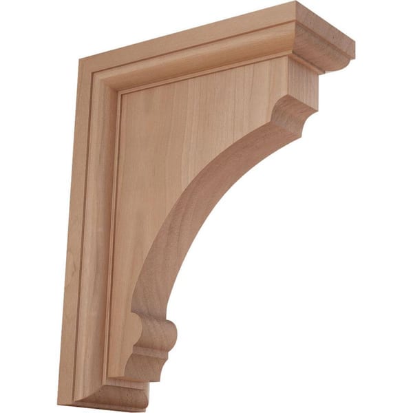 Ekena Millwork 2-1/2 in. x 8 in. x 6 in. Cherry Medium Thompson Bracket