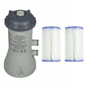 1000 GPH Easy Set Filter Pump System Pluse Filters for Above Ground Pool