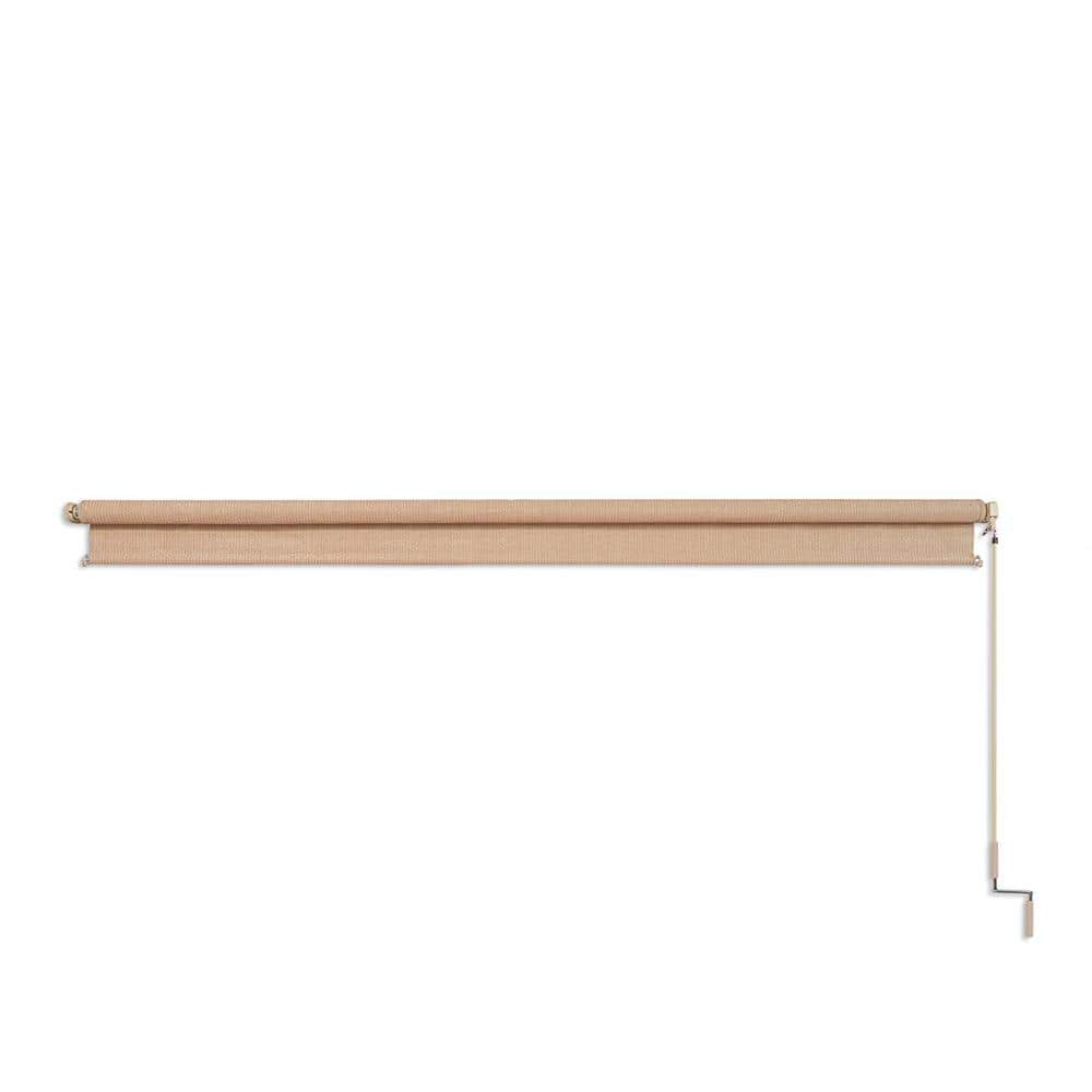 Coolaroo Beige Cordless Outdoor Roller Shade with UV Block