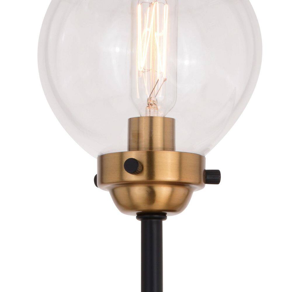 Muted Brass and Bronze Mid-Century Modern Wall Sconce