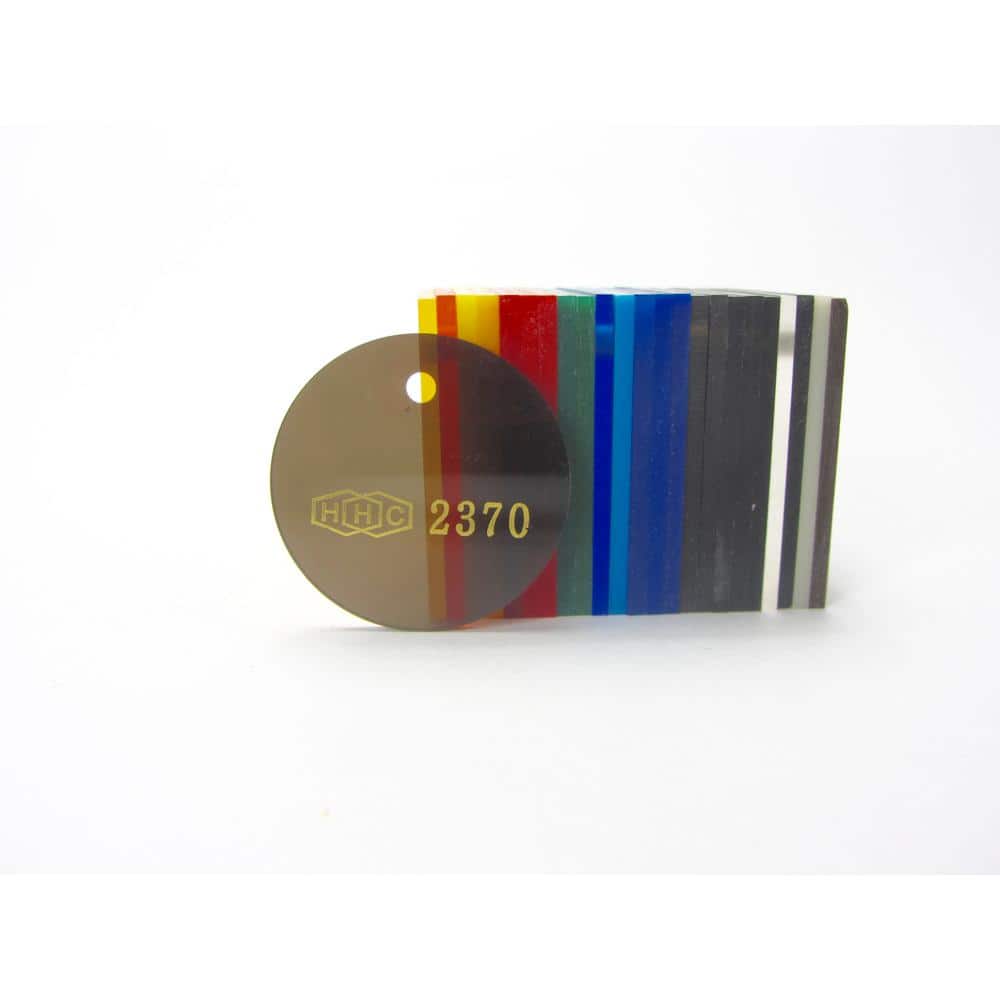 Falken Design 12 in. x 72 in. x 1/8 in. Thick Acrylic Bronze Translucent 10%, 2370 Sheet