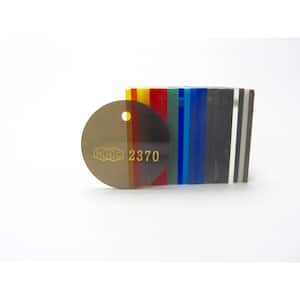 24 in. x 24 in. x 1/8 in. Thick Acrylic Bronze Translucent 10%, 2370 Sheet