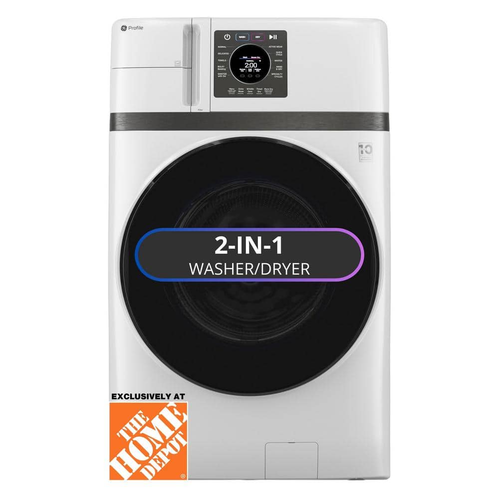 Profile 4.6 cu. ft. Smart UltraFast Electric Washer and Dryer Combo in Whit