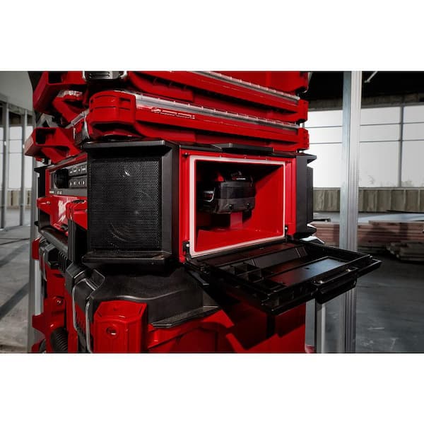 Milwaukee - M18 Lithium-Ion Cordless PACKOUT Radio/Speaker with Built-In Charger