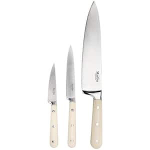 3-Piece Essential Kitchen Knife Cutlery Set in Linen