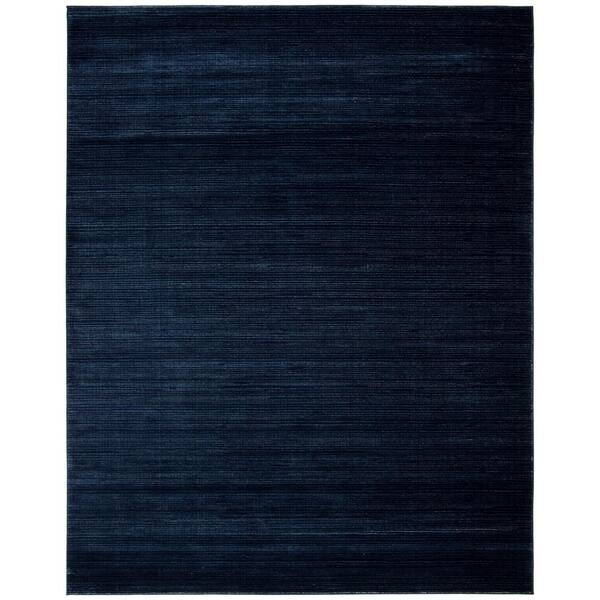Vision 12 ft. x 18 ft. Navy Solid Marle Area Rug