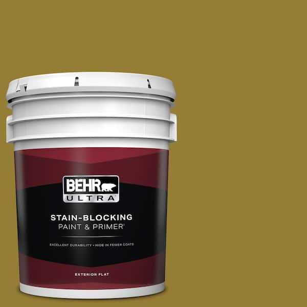 BEHR ULTRA 5 gal. #M320-7 Thai Curry Flat Exterior Paint & Primer