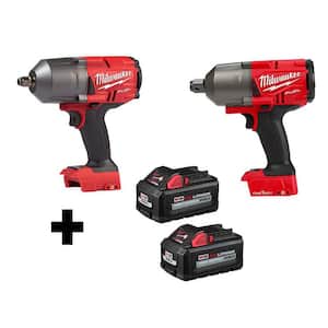 M18 FUEL 18V 1/2 in. Lithium-Ion Brushless Impact Wrench & ONE-KEY 3/4 in. Impact Wrench with (2) 6.0Ah Batteries