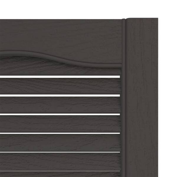 シルエットページ Builders Edge 14.5 in. x 64 in. Louvered Vinyl Exterior