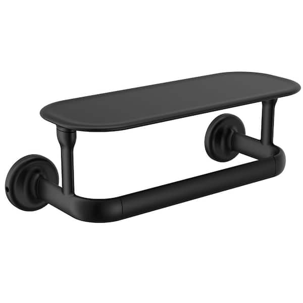 Bonacci 8 in. Wall Mounted Single Towel Bar in Matte Black
