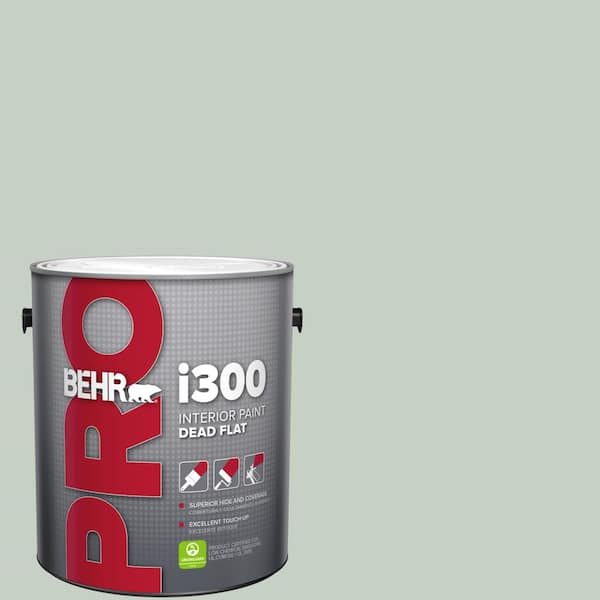 BEHR PRO 1 gal. #N400-2 Frosted Sage Dead Flat Interior Paint
