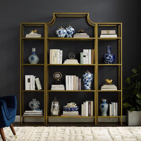 Crosley Furniture Aimee Soft Gold Etagere Set 3 Piece Kf65004gl The Home Depot