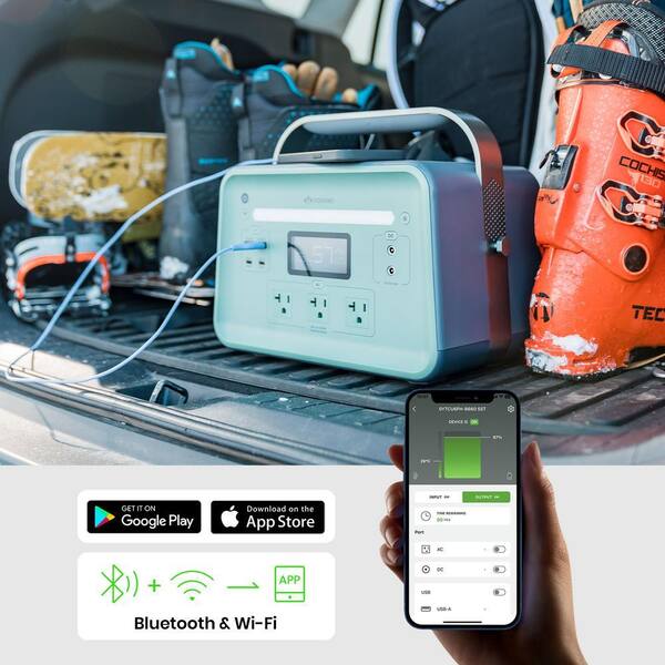 YOSHINO Solid-State Portable Power Station, 660W /920W Peak, Push