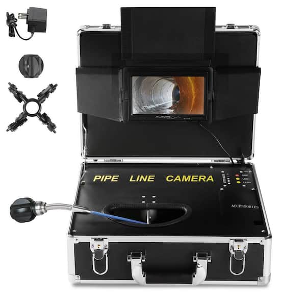 Sewer Camera 100 ft. /30 m 7 in. Screen Pipeline Inspection Camera with DVR Function, Waterproof IP68 Camera