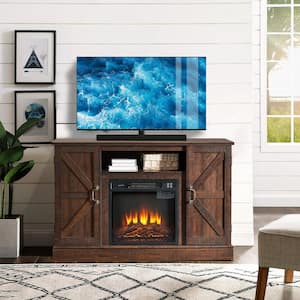 47 in. Freestanding Electric Fireplace TV Stand in Espresso