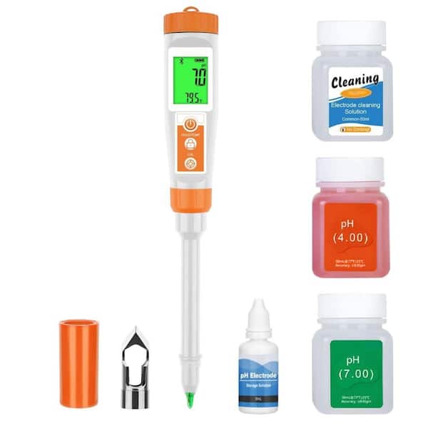 Smart Digital pH Tester with All Accessories for Hot Sauce, Dough, Cosmetic, Fermentation, Kombucha, Wine