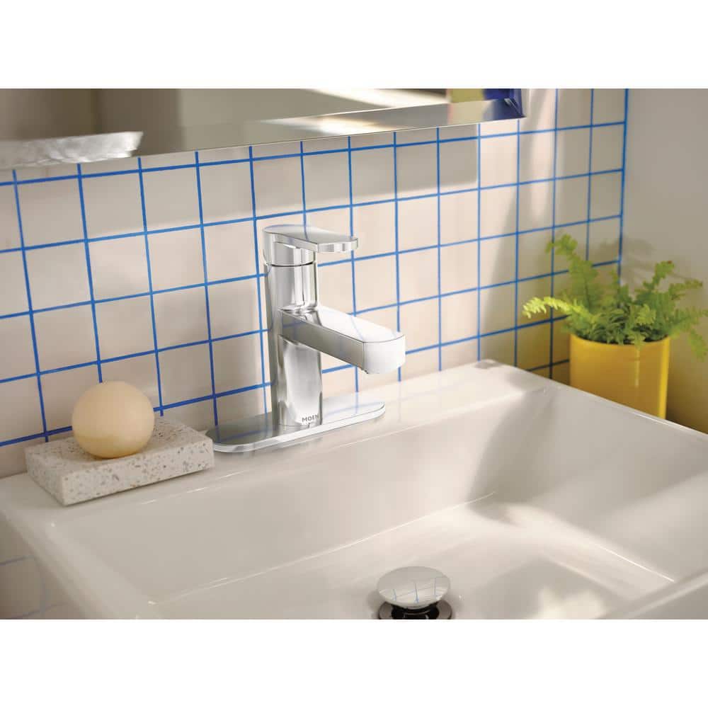 Laris Chrome Single Handle Modern Bathroom Faucet