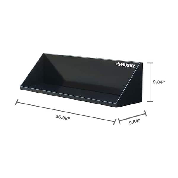Husky Steel Garage Wall Shelf in Red (36 in. W x 9 in. H x 9 in. D)