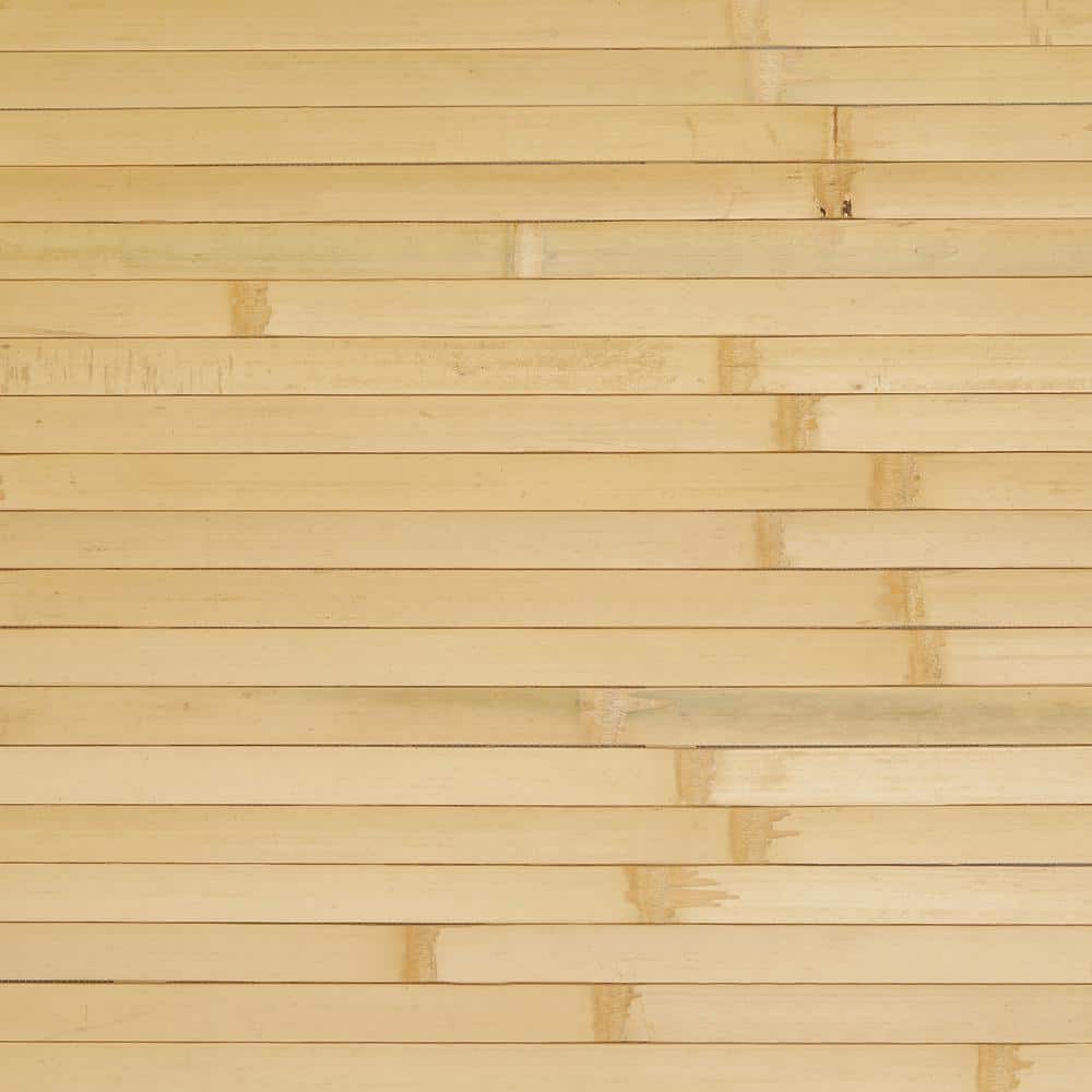 Natural Raw Bamboo Wainscoting Wall Panel Decor