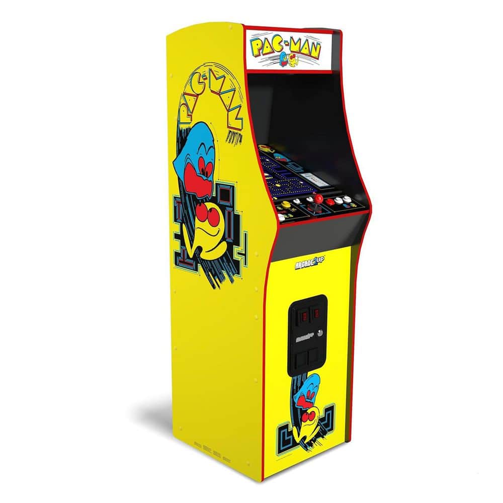 ARCADE1UP Pac-Man Deluxe Arcade Machine Gaming Cabinet with 14